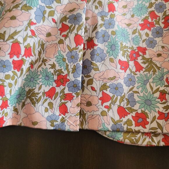 J.Crew Liberty Fabric Floral Stripe Lined Blazer Multi Size 00 Colorful Preppy - Picture 7 of 10